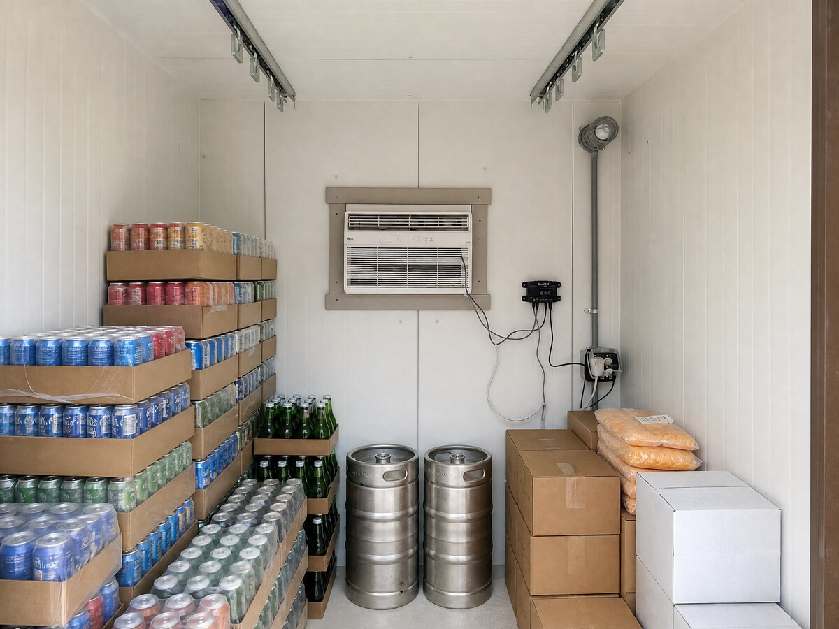 CoolPro walk-in cooler used for Beverage & Bulk Cold Rooms